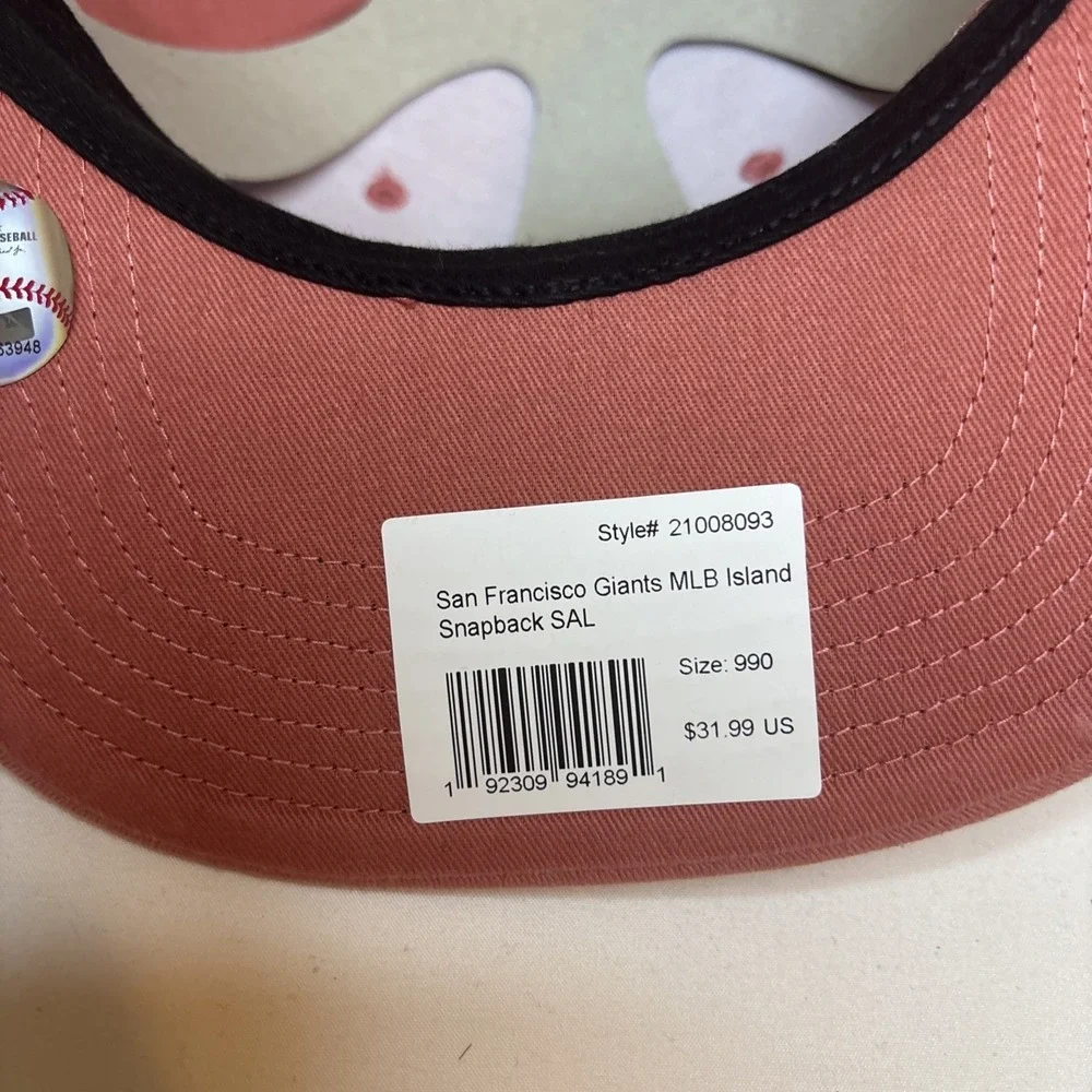 '47 FORTY SEVEN San Francisco Giants Snapback Hat Pink MLB‎ NWT
